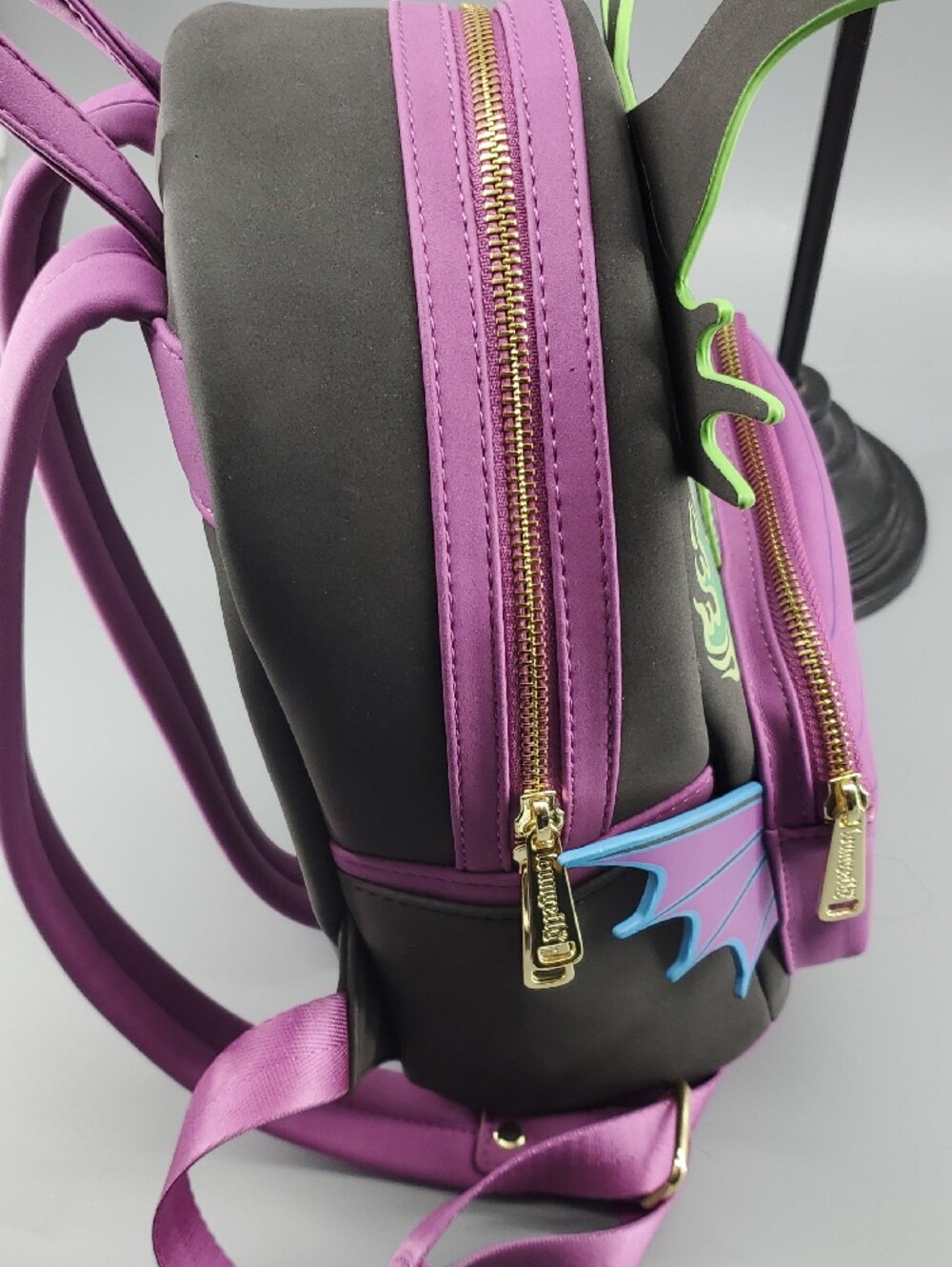 Loungefly Purple & Green Maleficent Mini Backpack - Picture 3 of 10